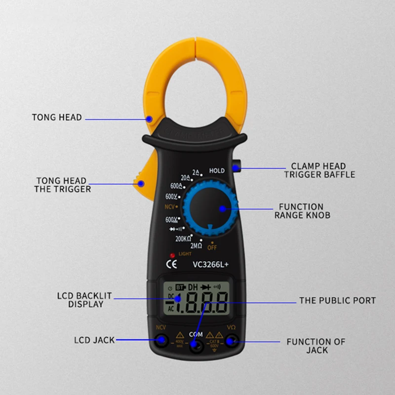 Other DIY & Tools Digital Clamp Multimeter Capacitor Tester True