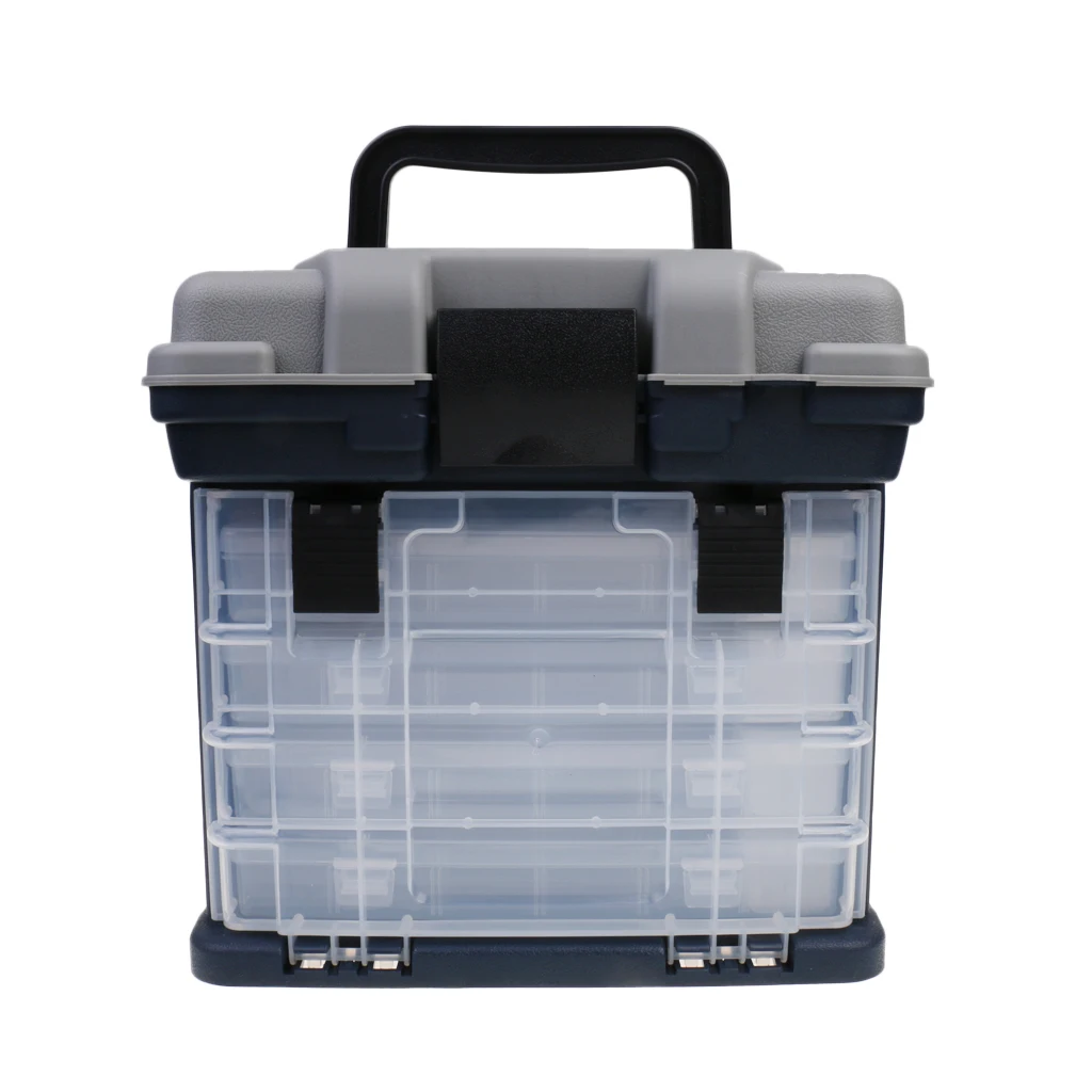 4 Layer Hand Box Fishing Accessory Storage Case Shock Resistant Tackle