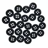 11mm-38mm 4-Hole Black Resin buttons for clothing Accessory Round button Sewing Craft Garment Scrapbooking 4