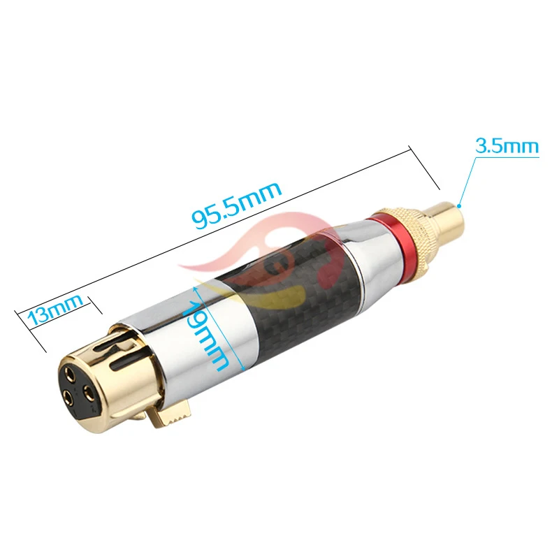 Red XLR разъем 3 PIN XLR Женский к RCA Женский аудио разъем для аудио оборудования микшер периферийный штекер Адаптер Высокое качество - Цвет: Red