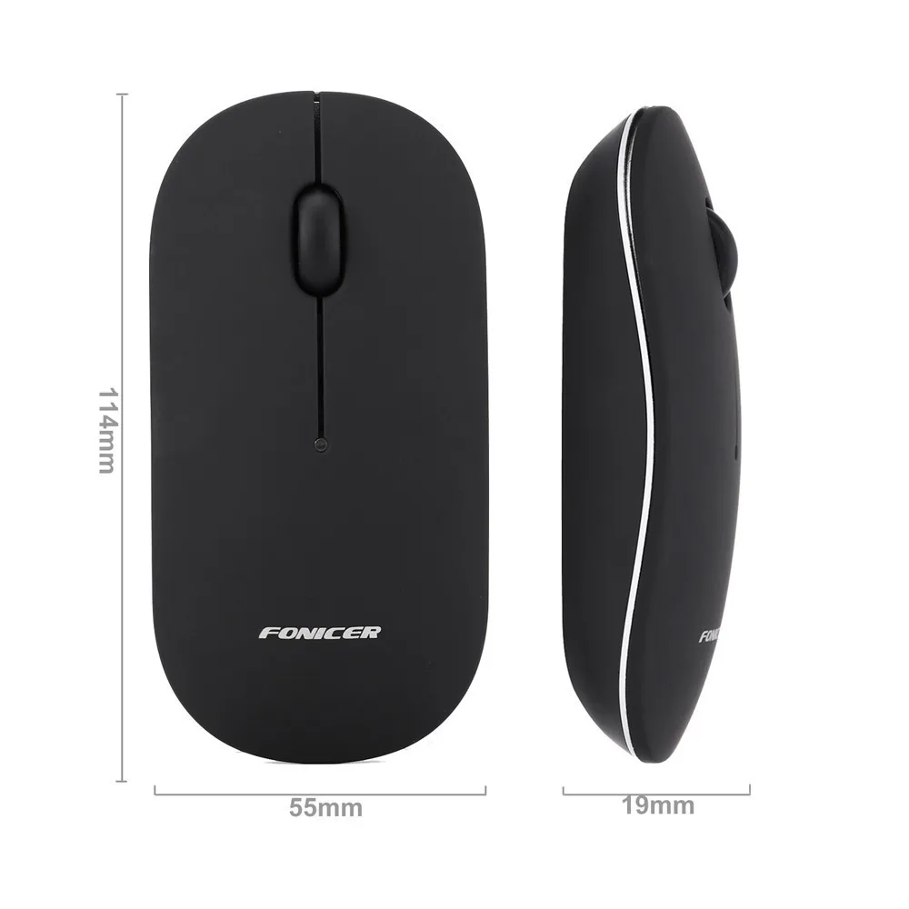 Beautyss игровая оптическая мышь 2 4G беспроводная модная ультратонкая компьютерная с