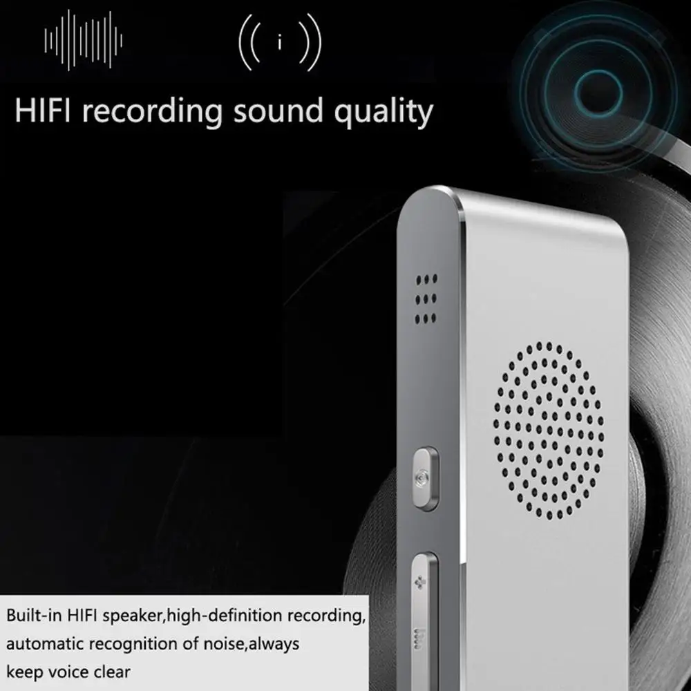 Portable T8 Smart Voice Speech Translator Two-way Real Time Multi-Language Translation For Learning Traveling Business meet