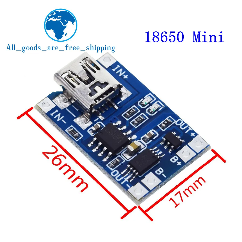 Type-c/Micro USB 5V 1A 18650 TP4056 модуль зарядного устройства литиевой батареи зарядная плата с защитой двойные функции 1A li-ion
