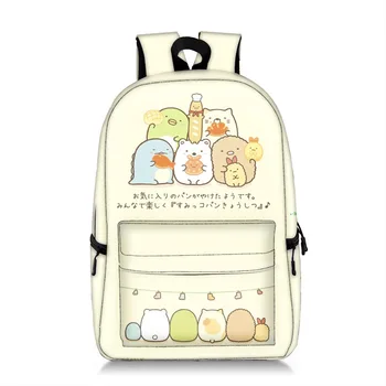 

Sumikko Gurashi Backpack Women 3D Cartoon Printing Laptop BackPack Travel School Bags For Teenager Girls Mochila Escolar Bagpack