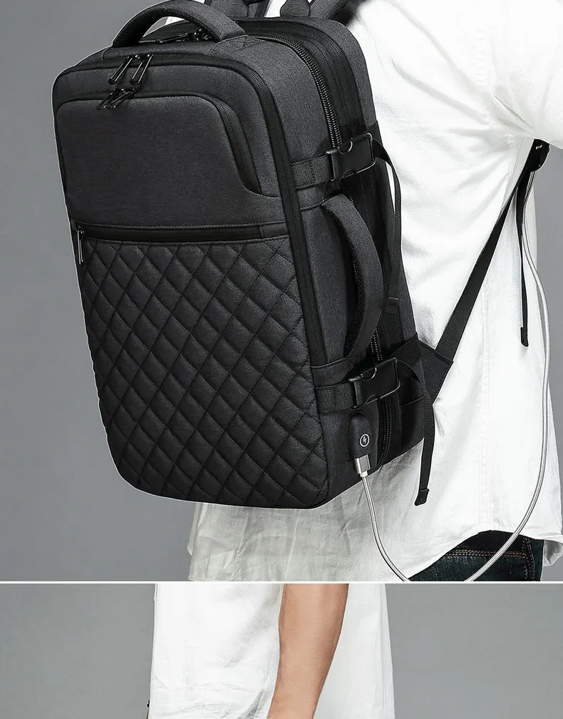 Мужской водонепроницаемый рюкзак для ноутбука 15,6 дюймов с зарядкой от USB, повседневный рюкзак для ноутбука, Мужская школьная Спортивная дорожная сумка, рюкзак для мужчин