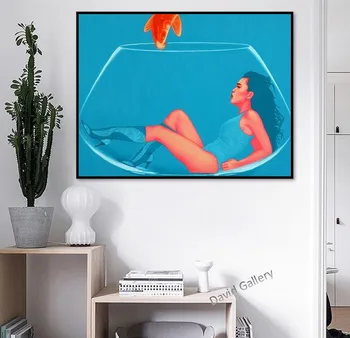 

Free Shipping Hand painted on canvas classic Chinese style Lin Jian oil Painting oil Painting painted for living room Home Decor