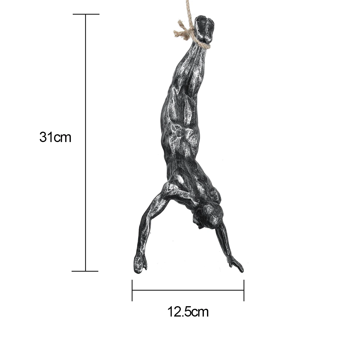 Tanie Nowy człowiek wspinaczkowy żywica zawieszka na ścianę wiszące dekoracje barowe Cafe Retro statua w stylu industrialnym