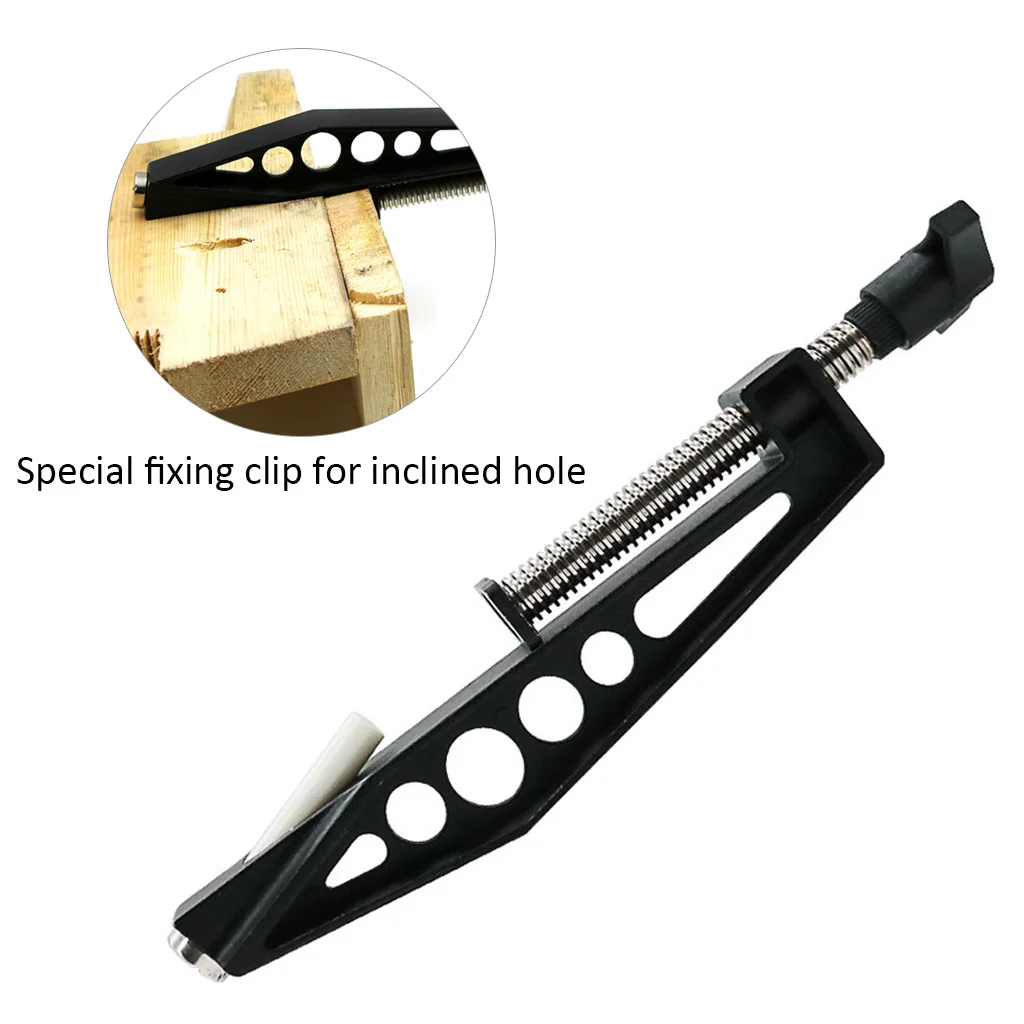 

1Pcs Woodworking Pocket Hole Joints Fixed Clamp Slant Hole Pull Clip Slant Hole Special Fixing Clamp Drilling Accessories