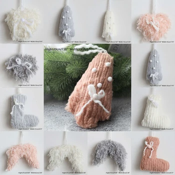 

Christmas Knitted Woolen Hanging Pendant Gift Bag Small Candy Christmas Stockings