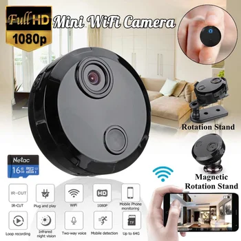

Full HD 1080P Mini Wireless WIFI IP Camera Night Vision Mini Camcorder Kit for Home Security CCTV Micro hiddens camera