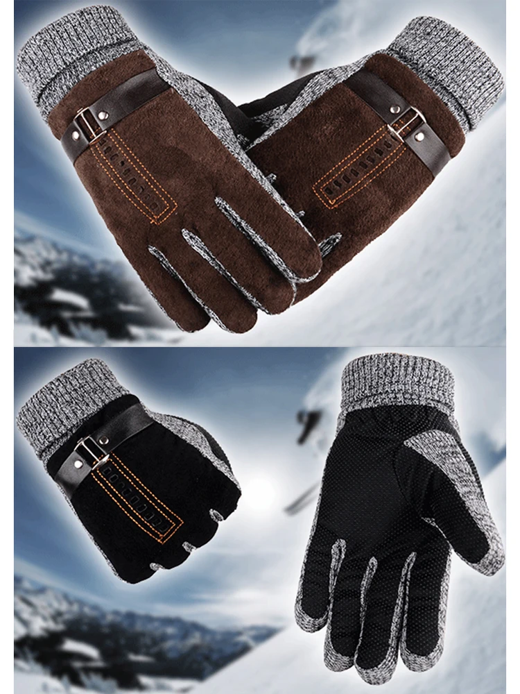 Настоящие перчатки из свиной кожи для мотоцикла мотокросса велосипеда водителя