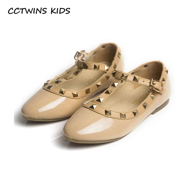 Cctwins Kids Spring Girls Brand For Baby Shoes Stud Single Children Nude Toddler Princess Party Dance Shoe - Leather Shoes - AliExpress