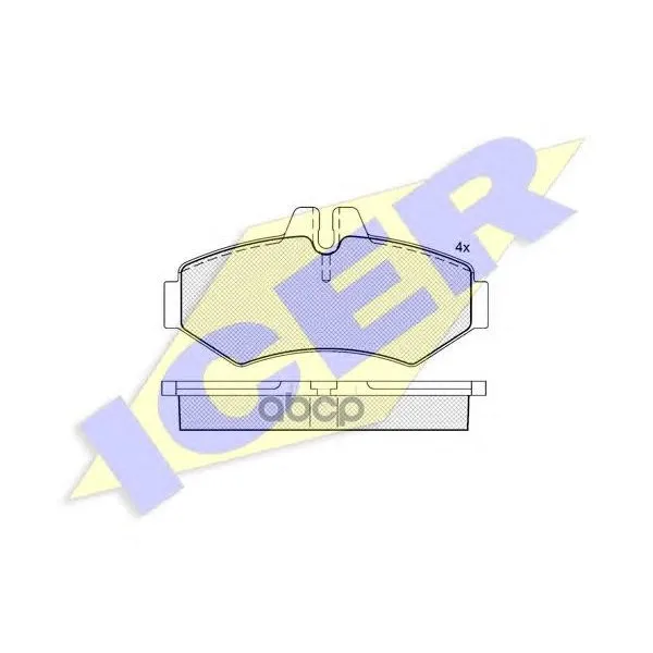 141289_колодки Дисковые!Mb Sprinter 208d/308d, Vw Lt 28 2.8tdi 96 Icer 141289 Icer арт. 141289