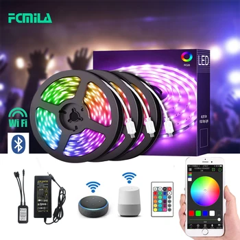 

LED Strip RGB Led Light Tape SMD 3528 DC12V Waterproof LED Light 5/10/15m diode Ribbon Flexible with remote