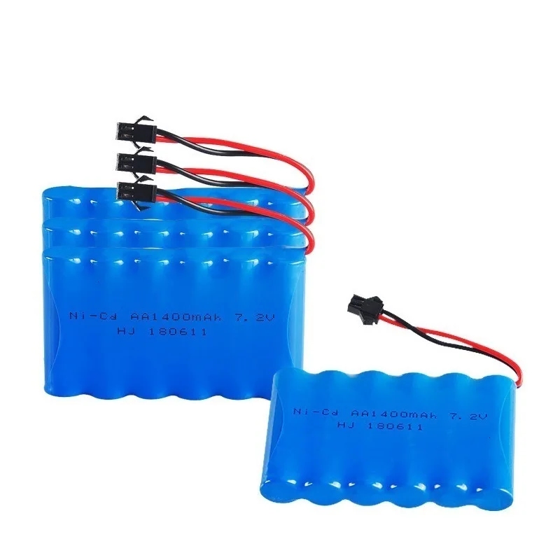 SM Plug) Ni-CD 7,2 v 1400mah батарея+ 7,2 v зарядное устройство для радиоуправляемого игрушечного автомобиля Танк Поезд Робот Лодка пистолет 5* AA 7,2 v перезаряжаемый аккумулятор