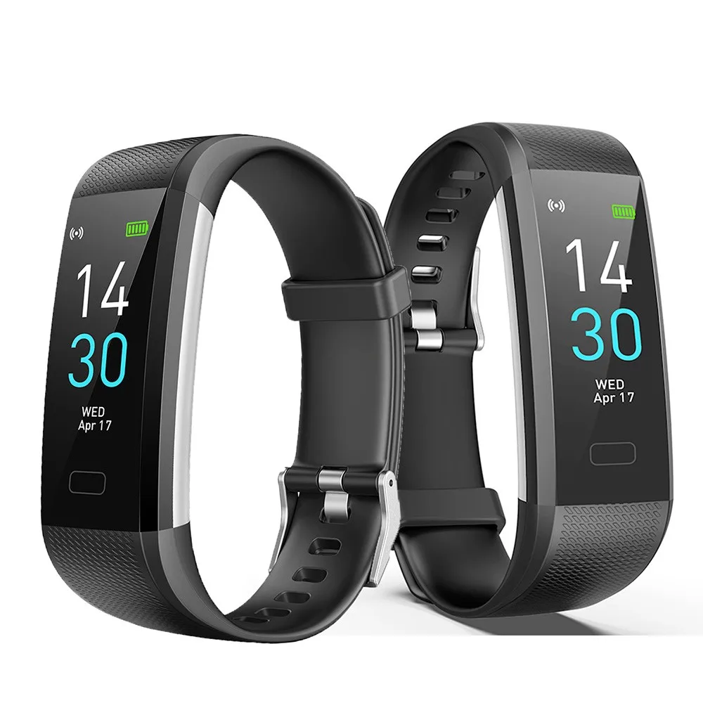 New S5 Smart Bracelet IP68 Waterproof Blood Oxygen Heart Rate Monitor Clock Body Temperature Monitoring Health Sports Smartband