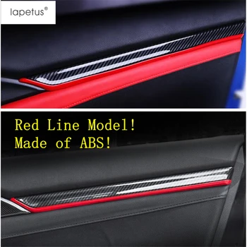 

Lapetus Accessories Fit For Honda Civic Sedan 2016 - 2020 ABS Inner Auto Door Armrest Decoration Strip Molding Cover Kit Trim