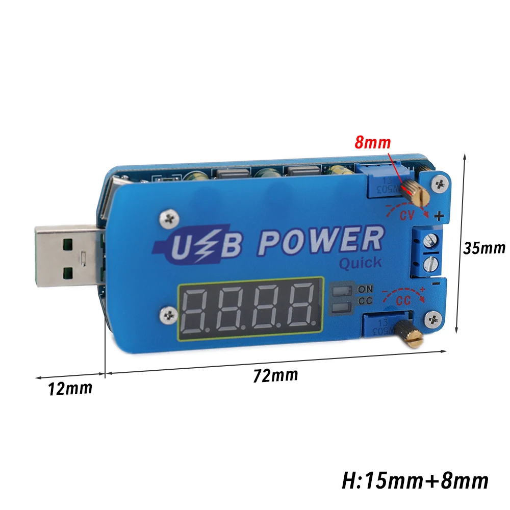 DC В DC 15 Вт Регулируемый USB Шаг вверх вниз мощность CVCC понижающий повышающий преобразователь напряжения