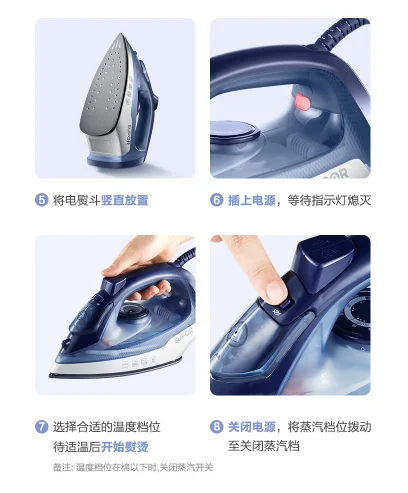 Hand-held household steam small ironing clothes magic tool dry and wet operation flat ironing machine J03