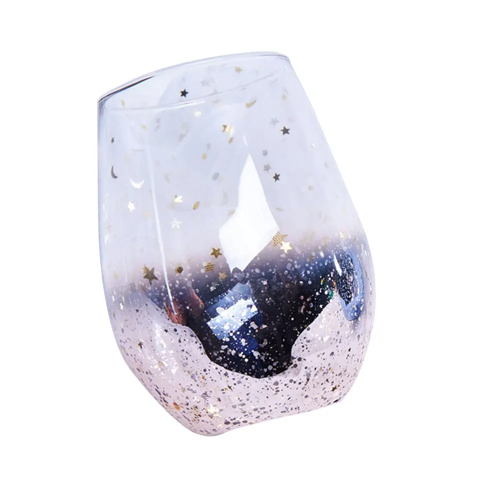 Pink Nordic Transparent Star Glass Cup High Temperature Resistant Beverage Beer Drinking Mug-Drop - Цвет: Pink