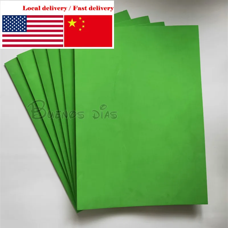 

5mm thickness 38degree hardness light green Eva foam Craft sheets Punch Handmade material size 35*49cm