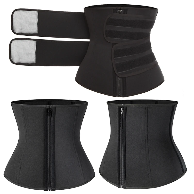 Steel Boned Waist Corset Trainer Sauna Sweat Sport Girdle Cintas Modeladora Women Weight Loss Lumbar Shaper Workout Trimmer Belt body shaper