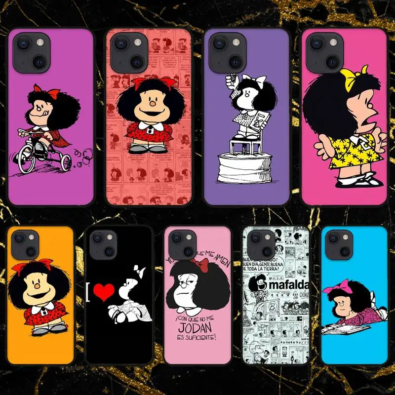 Чехол для телефона RUICHI Hot Mafalda iPhone 11 12 Mini 13 Pro XS Max X 8 7 6s Plus 5 SE XR | Мобильные телефоны и