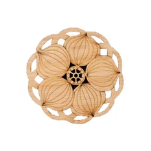 Домашнее винтажное украшение ручной работы лист кунг-фу чай теплоизоляция круглая кухонная салфетка-подставка Природный бамбук, чашка коврик стол