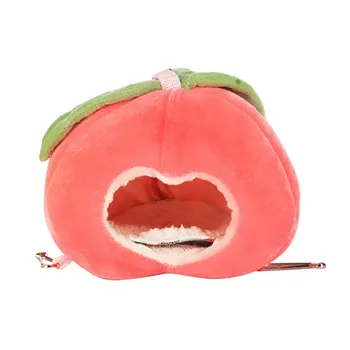 

Hanging Bed Small Animals Fruit House Sleeping Pet Hammock Winter Warm Living Nest Guinea Pig Chinchilla Washable Plush Hedgehog