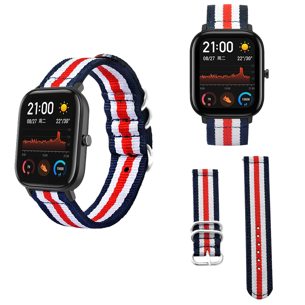 Сменный Браслет для часов часы с ремешком из полотна для Huami Amazfit GTS Smart Watch OUJ99