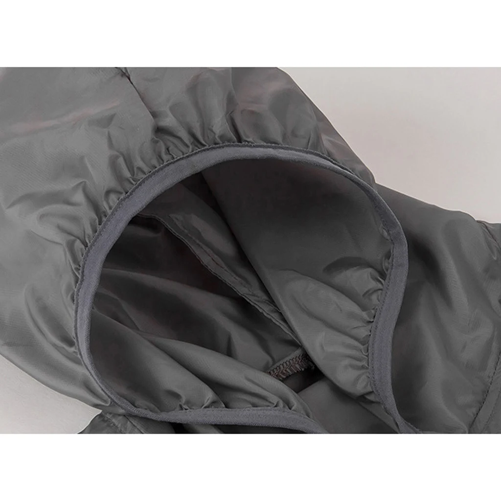 UV Protection Cycling Rain Skin Coat Jacket Windproof Raincoat Jersey Sportswear Grey for Hiking Camping Outdoor Activities