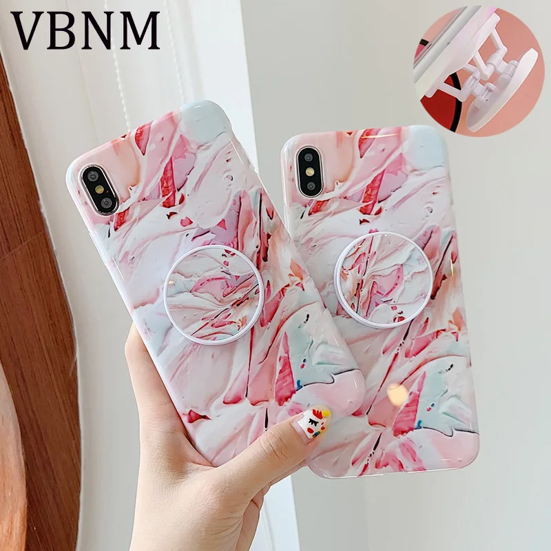 Чехол для iPhone 11 Pro Max Мягкая силиконовая задняя крышка с масляной росписью XR XS X 7 8