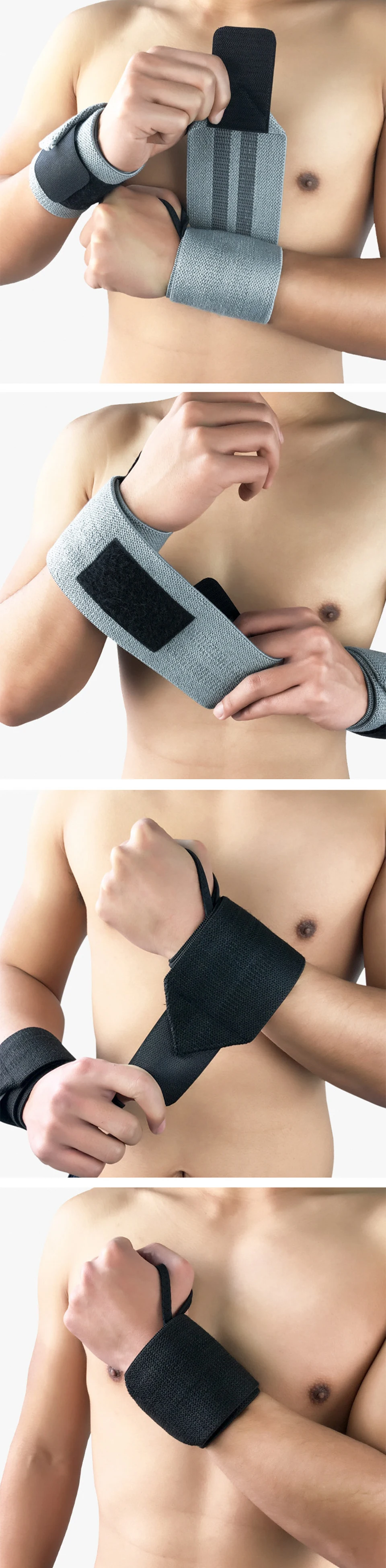 1 пара спортивный запястье облегающее платье анти-sprain booster бинт баскетбол теннис бадминтон фитнес тяжелая атлетика защита запястья