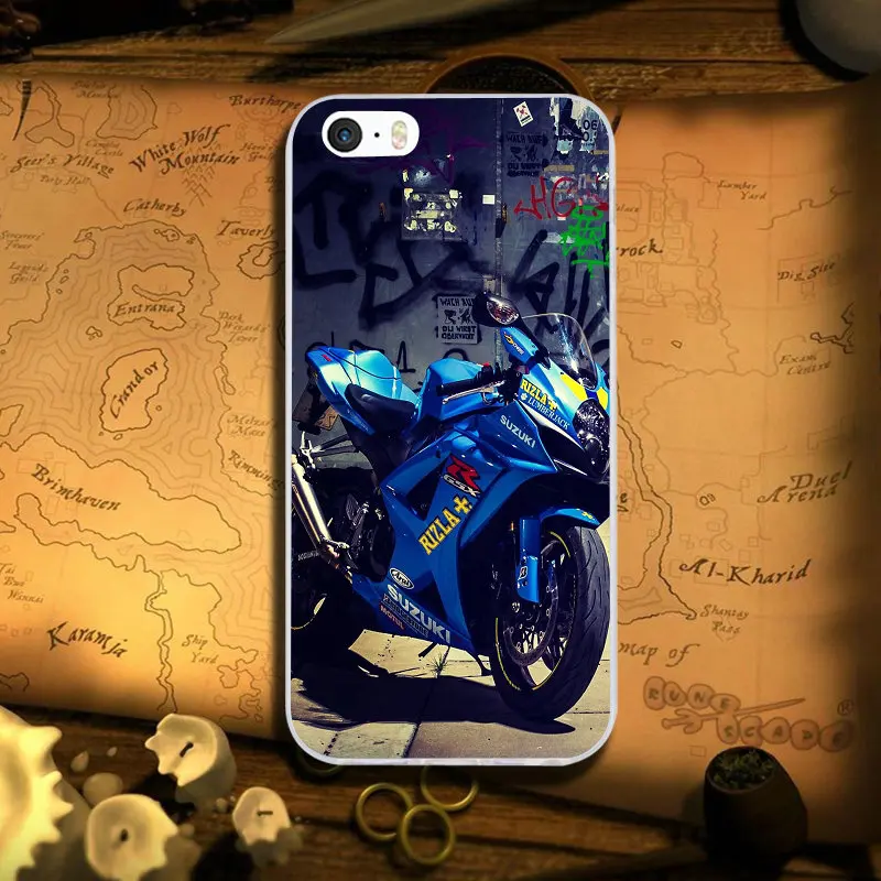 Мягкий чехол из ТПУ для Suzuki GSX R Kawasaki аксессуары мотоциклов iPhone 8 7 6 6S Plus X XR XS Max 5 Φ SE
