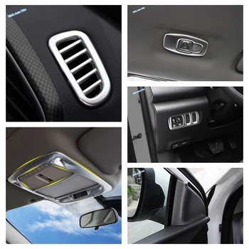

Lapetus Middle Air AC Outlet Vent / Roof Reading Lamps Cover Trim For Renault Kadjar 2016 - 2020 ABS Matte Interior Refit Kit