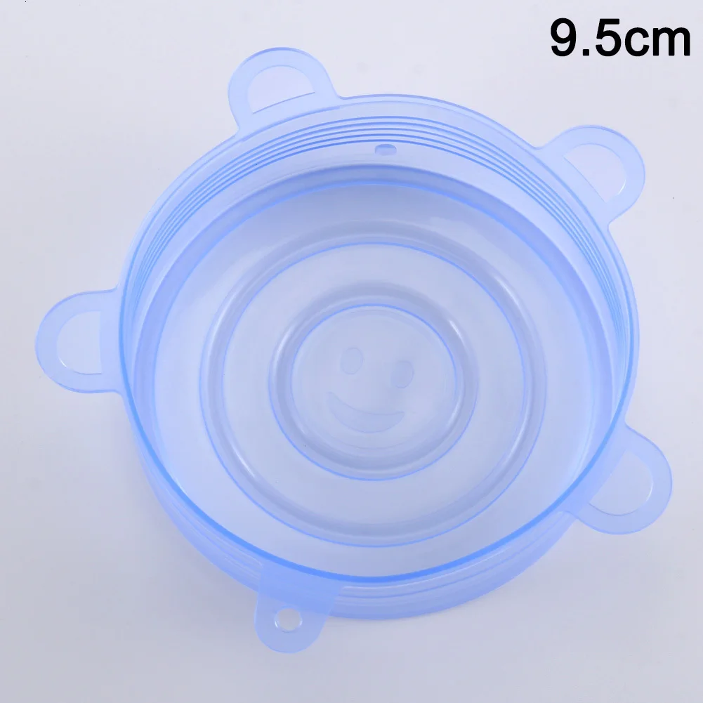 New Reusable Silicone Food Cover Bowl Covers Wrap Food Fresh-keeping Extensive Household Kitchen - Цвет: 9.5cm