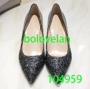 

Top luxury brand new pointed sequins gradient high-heeled shoes women's shoes 6.5cm 9cm