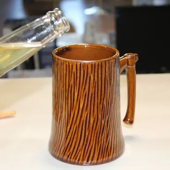 

Water Glasses Axe Handle Mug 2020 Creative Stump Axe Handle Mug Mori Mori Ins Home Drinking Tea Beer Drinking Cup