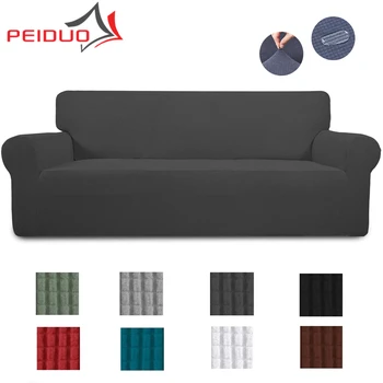 

PEIDUO High Grade for Sofa Home Sofa Cover Knitted Stretch Sofa Cover 1/2/3/4 Seater for Living Room Modern Settee Couch Cover