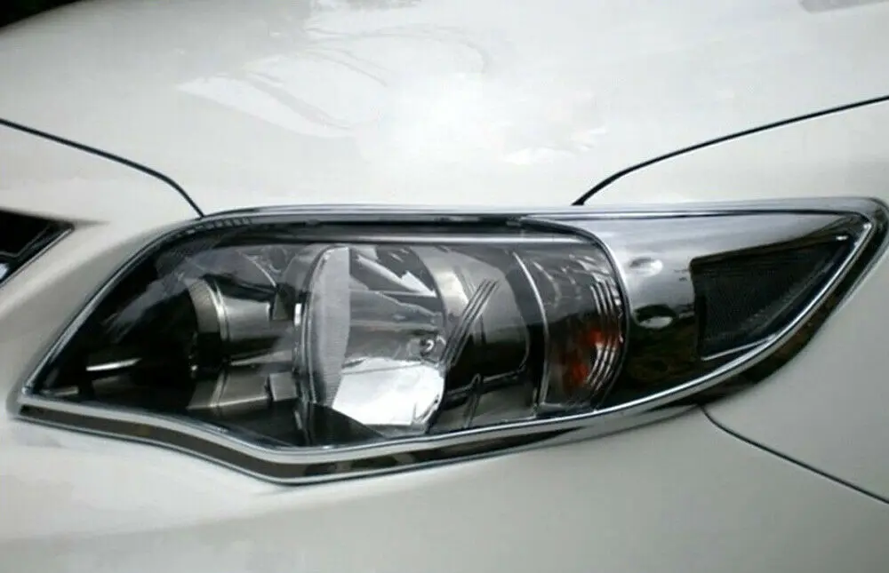 Для Toyota Corolla 2011 2012 2013 хромированные, для передних фар рамка лампы Крышка отделка