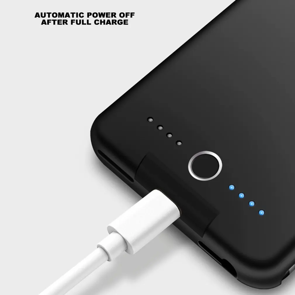 5000 мАч Внешний Аккумулятор Чехол для зарядки для iPhone 6/6 S/7/8 чехол для зарядного устройства чехол для мобильного телефона