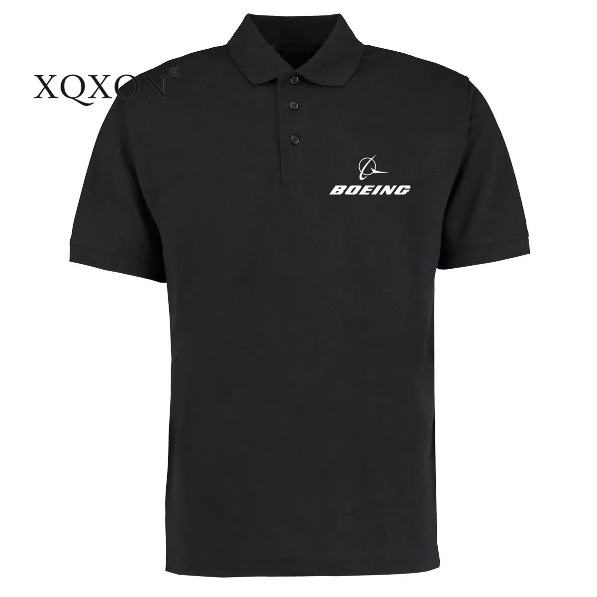 

XQXON- Fashion Casual 2019 New Style Man Polo Shirts High-quality Boeing Print Summer Polo Shirt Men S-3XL P2