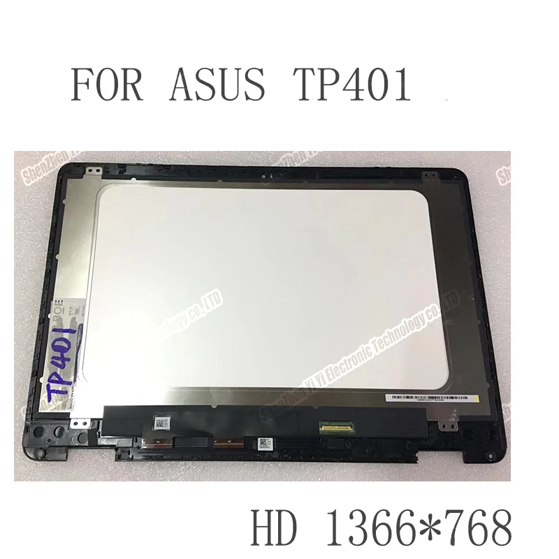 Для ASUS Vivobook Flip 14 TP401 Светодиодный ЖК сенсорный дигитайзер сборка 14 дюймов ЖК светодиодный экран