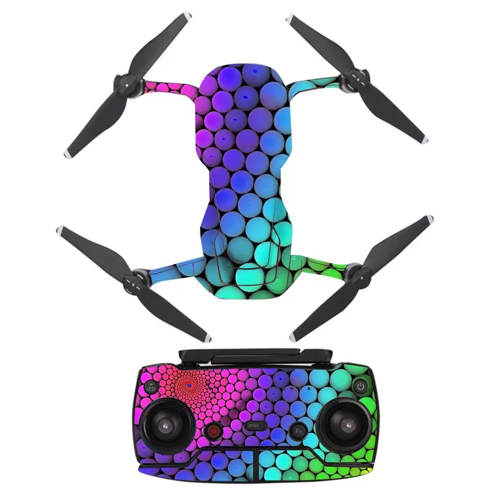 ПВХ водонепроницаемый стикер для DJI MAVIC AIR Drone корпус оболочка защита кожи Квадрокоптер камера Drone Кожа Наклейка s Аксессуары - Цвет: YSDJM-A0090