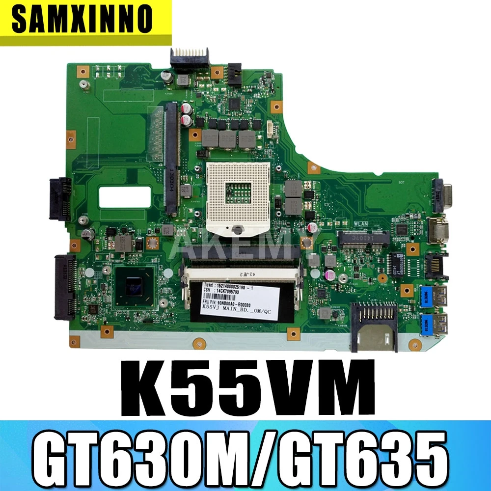 Для ASUS K55VM K55VJ K55V R500V REV.2.0 / 2.1 2.2 2.3 GT630M GT635 2G материнская плата ноутбука