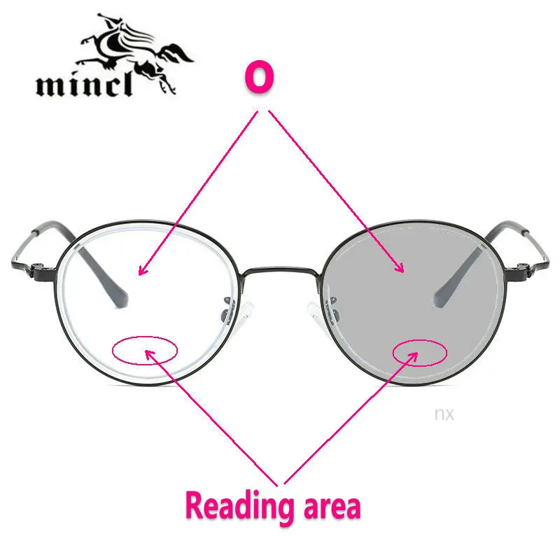 MINCL/сверхлегкие металлические титановые солнечные фотохромные многофокальные очки для чтения, женские и мужские круглые очки для дальнозоркости UV400 NX