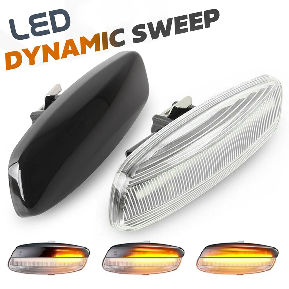 

2x Dynamic LED Side Marker Light Signal Blinker for Peugeot 207 308 3008 5008 RCZ Partner Sequential Turn Signal Indicator Light