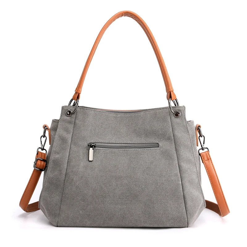 Bolsa Feminina Lucile Canvas cinza