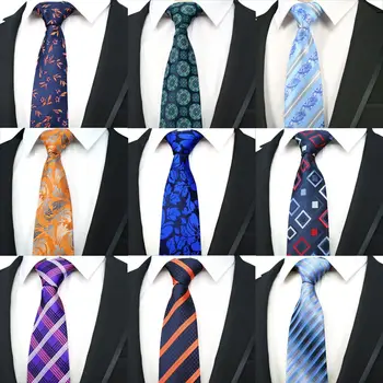 

52 Colors NEW Classic 8CM Men Ties Polyester Stain Various Floral Stripes Necktie Man Accessories Tie Prom Wedding Party Factory