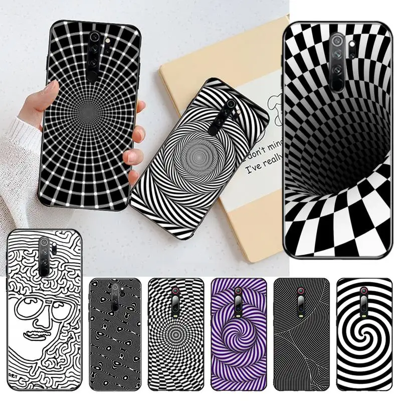 Чехол CUTEWANAN для телефона с рисунком в черном и белом роде Redmi Note 8 8A 7 6 6A 5 5A 4 4X 4A Go Pro
